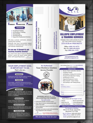Brochure Design by innovative earth for Gillispie Employment & Training Service | Design: #12770882