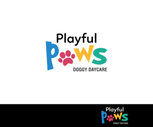 Playful Paws (or Playful Paws Doggy Daycare) | Logo Design by Gridline Concepts