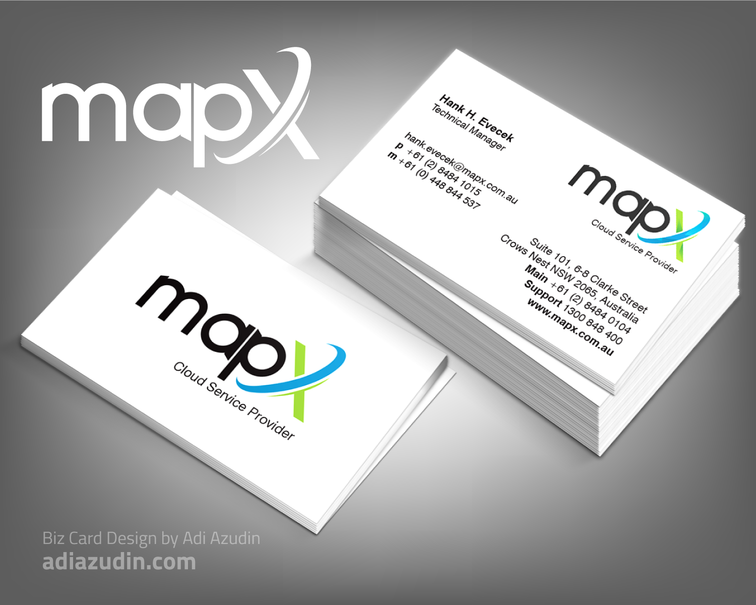 Card Design by adiazudin for MapX Systems | Design #12371750