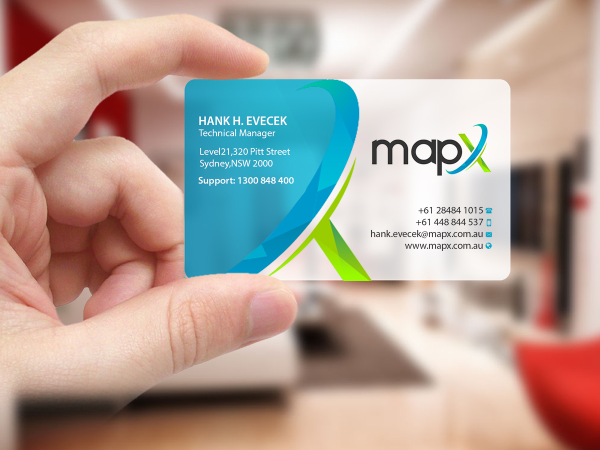 Card Design by Creations Box 2015 for MapX Systems | Design #12374842