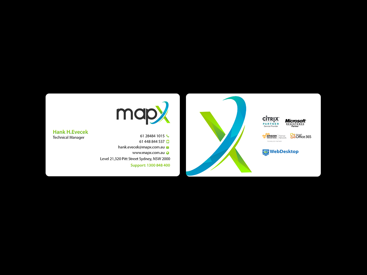 Card Design by Creations Box 2015 for MapX Systems | Design #12376079