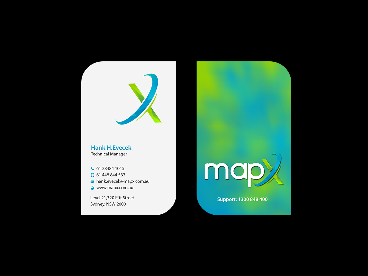 Card Design by Creations Box 2015 for MapX Systems | Design #12376091