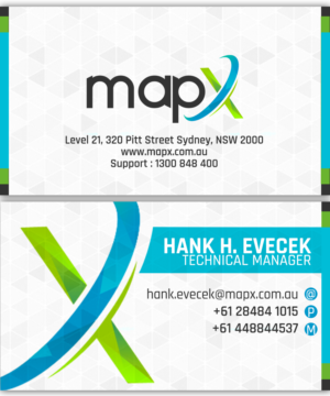 Card Design by prosajana for MapX Systems | Design #12371637