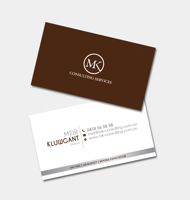 Diseño de Tarjeta de Presentación por AnnCo para MSK Enterprises P/L | Diseño #12413287