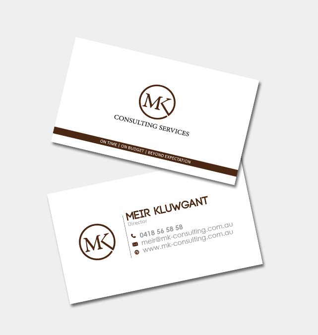 Diseño de Tarjeta de Presentación por AnnCo para MSK Enterprises P/L | Diseño #12413288