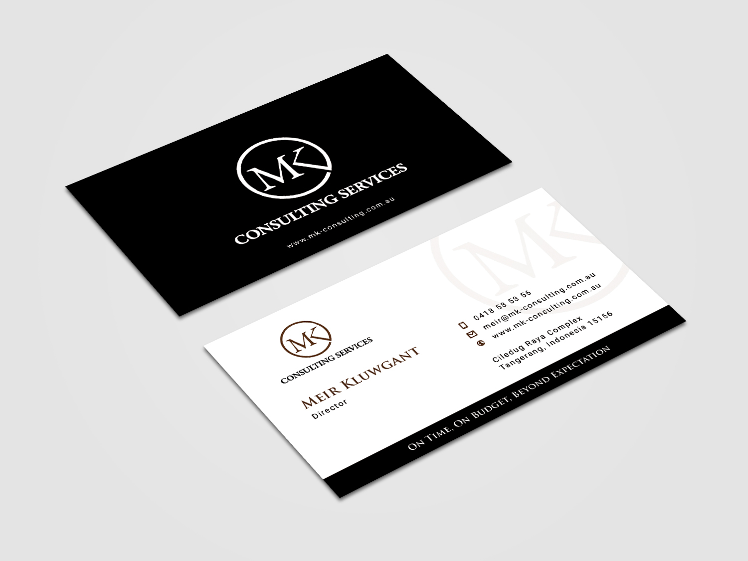 Diseño de Tarjeta de Presentación por alvinfadoil para MSK Enterprises P/L | Diseño #12378571
