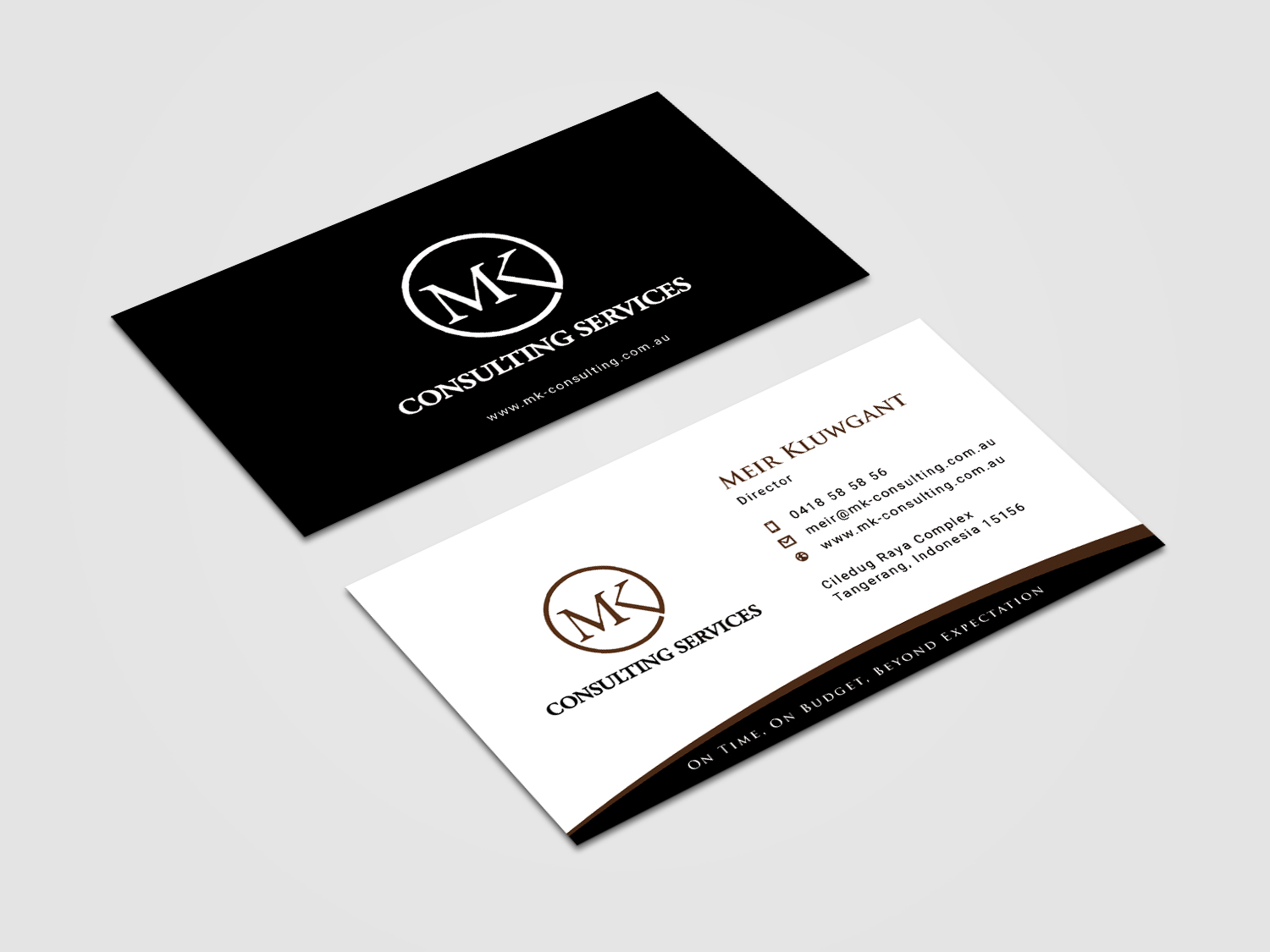 Diseño de Tarjeta de Presentación por alvinfadoil para MSK Enterprises P/L | Diseño #12378588