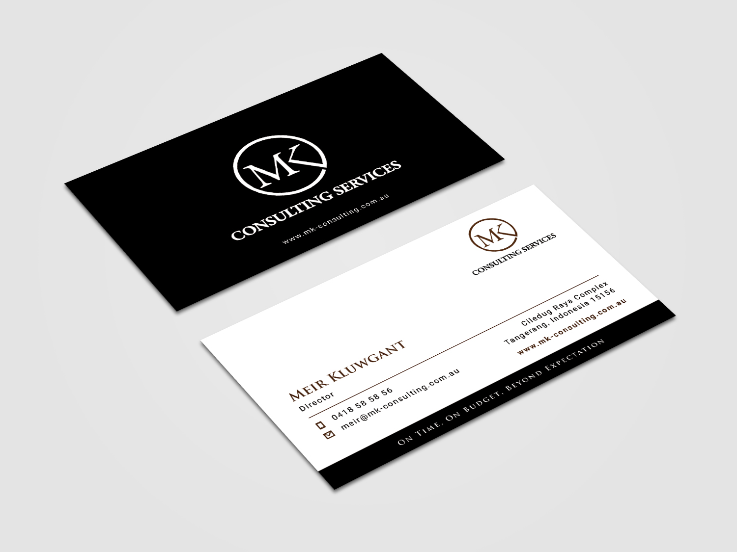 Business Card Design by alvinfadoil for MSK Enterprises P/L | Design #12378620