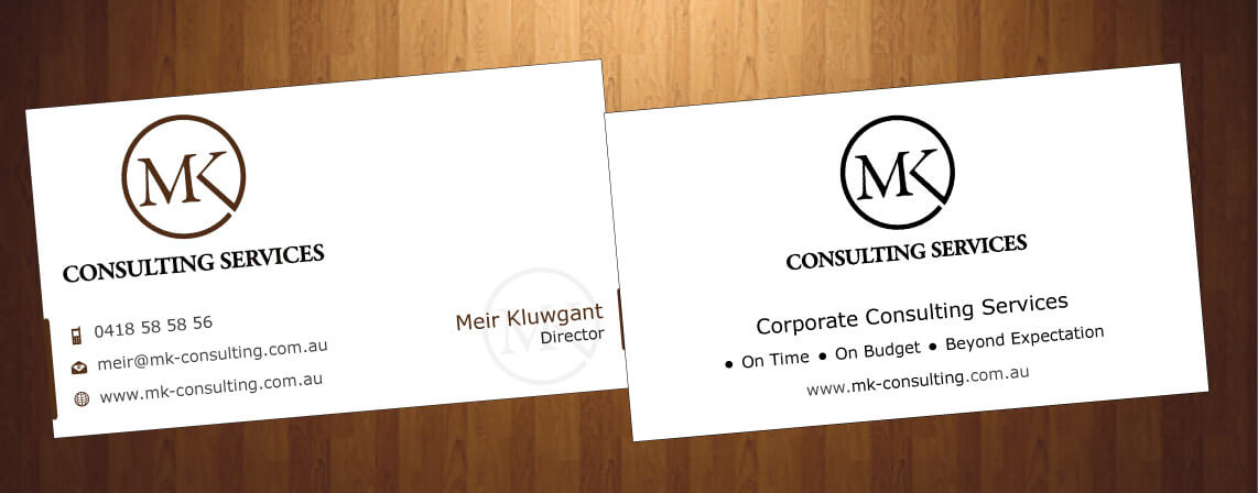 Business Card Design by HarmiDesigning for MSK Enterprises P/L | Design #12427551