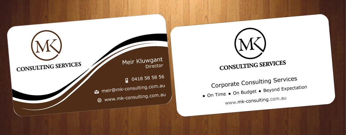 Business Card Design by HarmiDesigning for MSK Enterprises P/L | Design #12427552