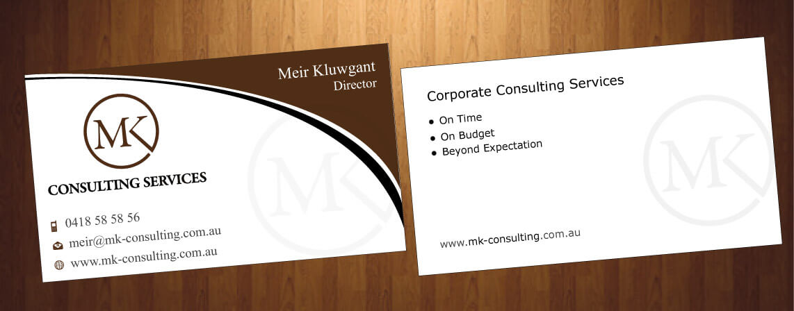 Business Card Design by HarmiDesigning for MSK Enterprises P/L | Design #12427555
