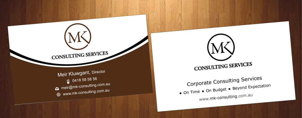 Business Card Design by HarmiDesigning for MSK Enterprises P/L | Design #12427562