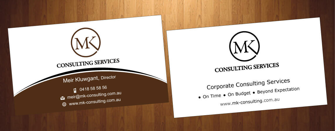 Business Card Design by HarmiDesigning for MSK Enterprises P/L | Design #12427563
