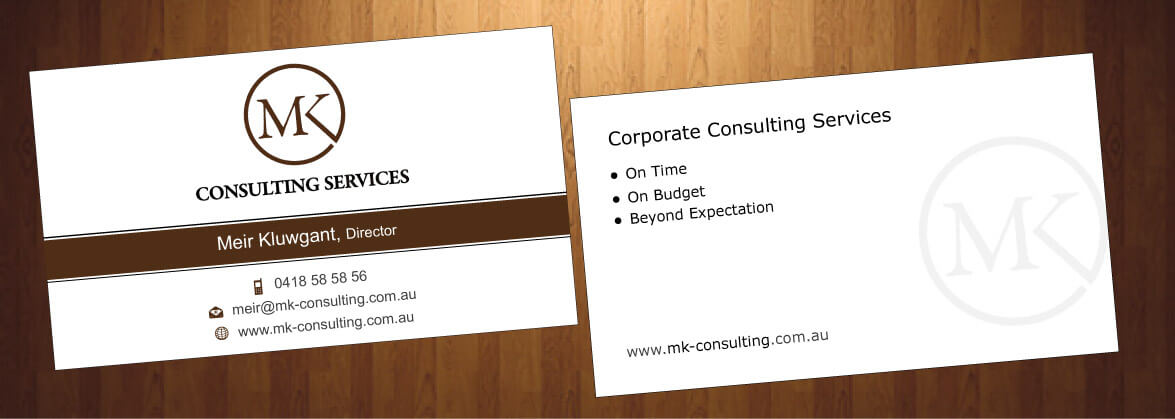 Business Card Design by HarmiDesigning for MSK Enterprises P/L | Design #12427569