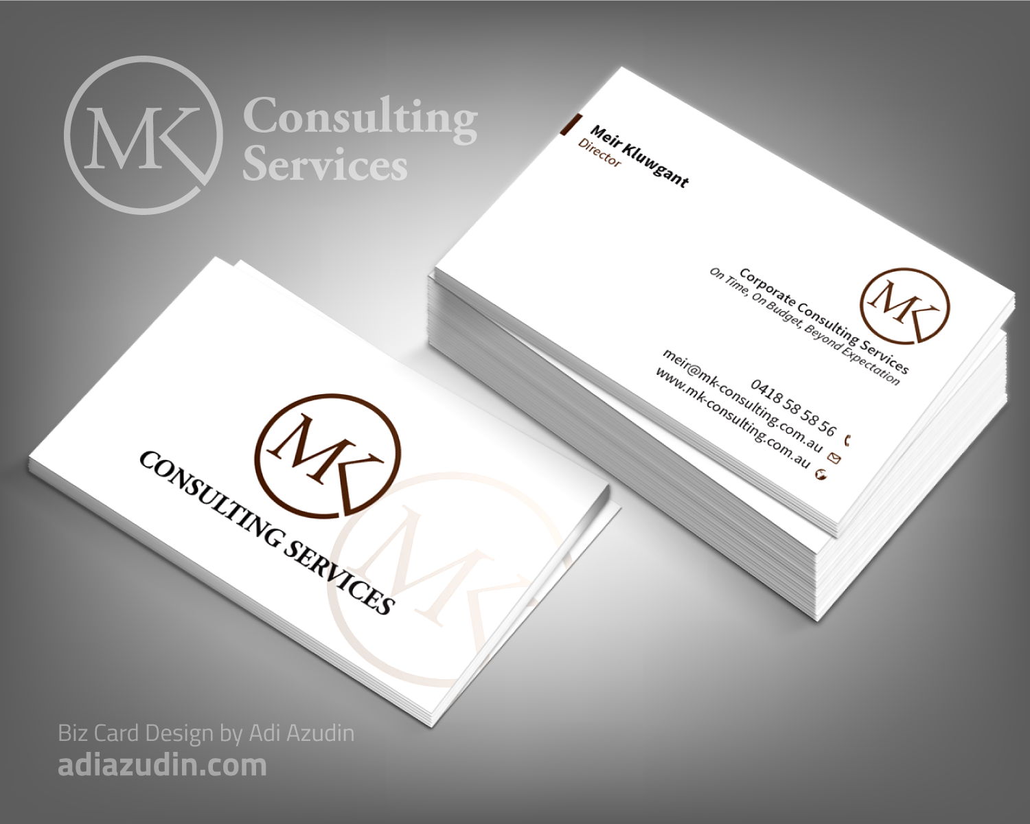 Visitenkarten-Design von adiazudin für MSK Enterprises P/L | Design #12375457