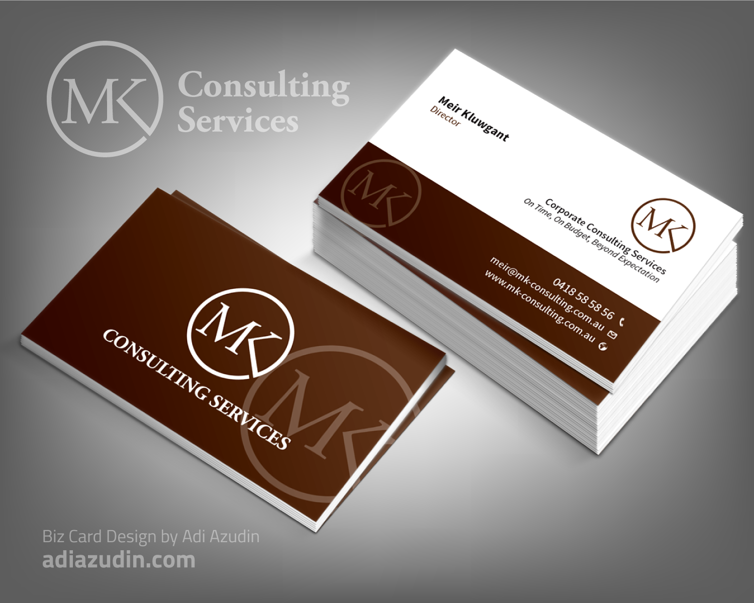 Business Card Design by adiazudin for MSK Enterprises P/L | Design #12375549