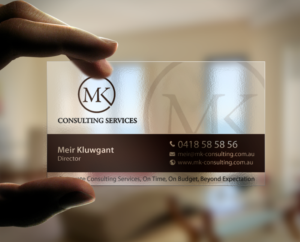 Visitenkarten-Design von chandrayaan.creative für MSK Enterprises P/L | Design: #12401930