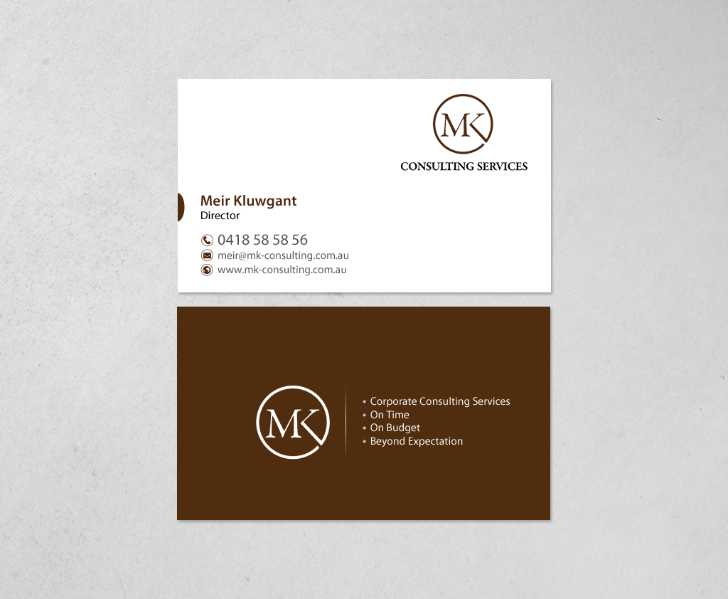 Business Card Design by chandrayaan.creative for MSK Enterprises P/L | Design #12401933