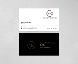 Visitenkarten-Design von chandrayaan.creative für MSK Enterprises P/L | Design: #12401934