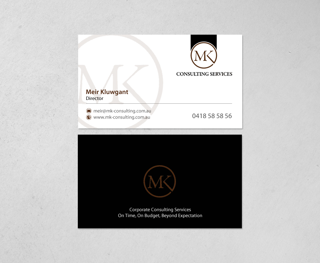 Design de Carte de Visite par chandrayaan.creative pour MSK Enterprises P/L | Design #12401936