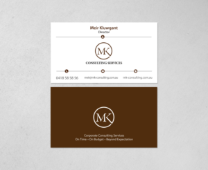 Visitenkarten-Design von chandrayaan.creative für MSK Enterprises P/L | Design: #12402523