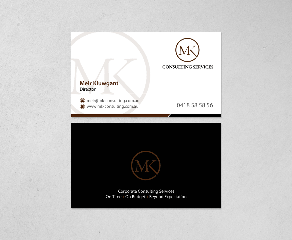 Diseño de Tarjeta de Presentación por chandrayaan.creative para MSK Enterprises P/L | Diseño #12402542