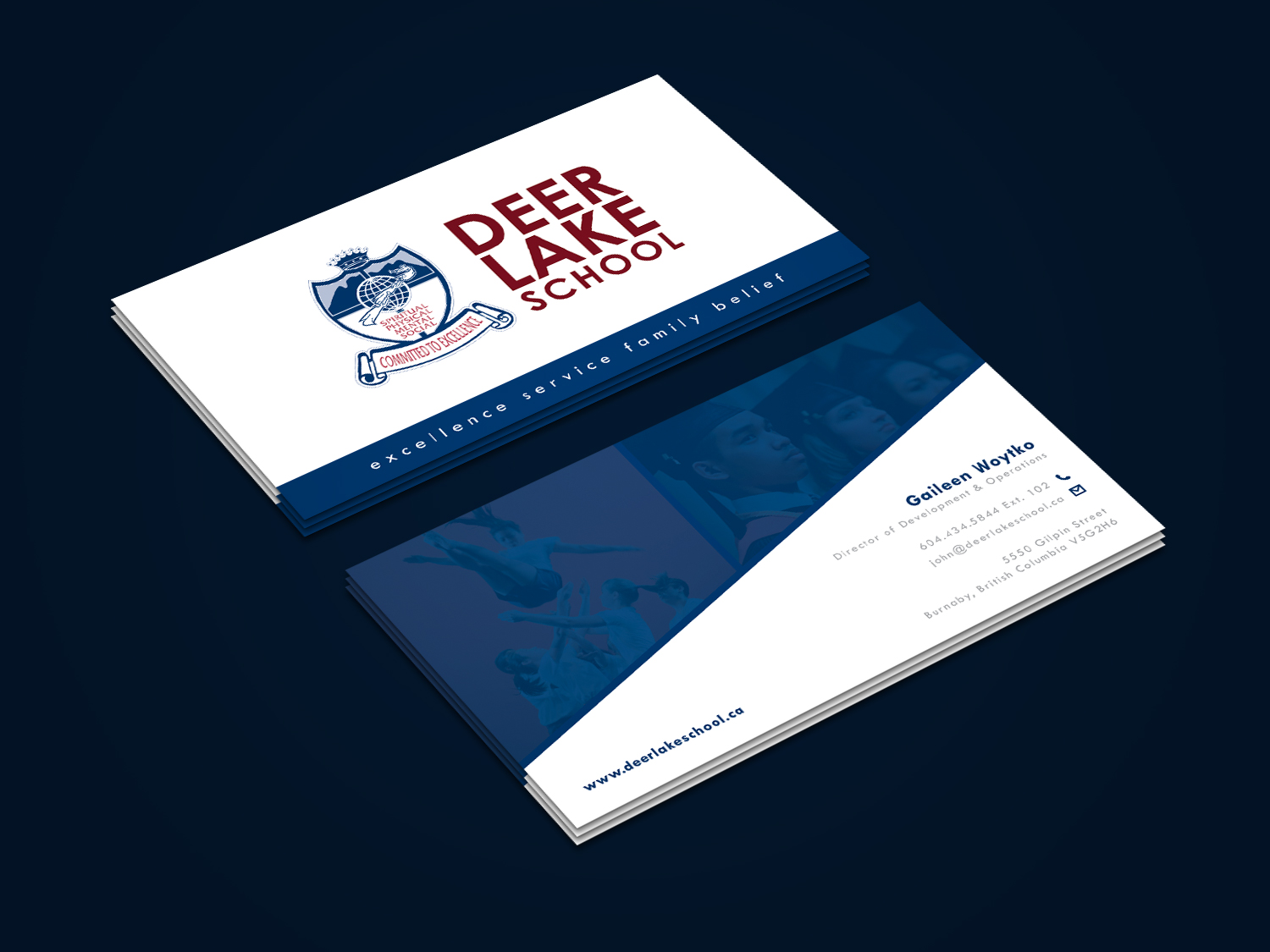Diseño de Tarjeta de Presentación por alvinfadoil para Deer Lake School | Diseño #12378203