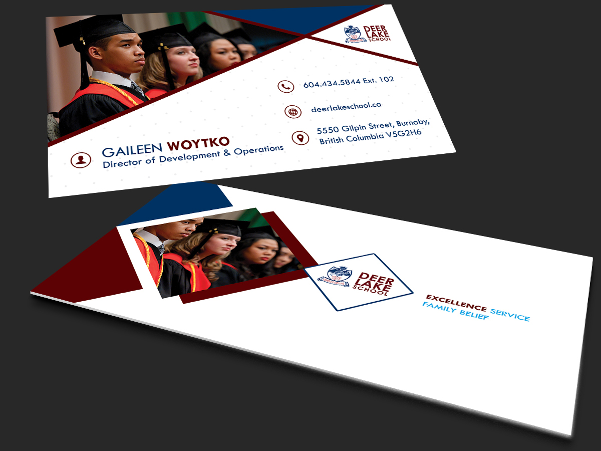 Business Card Design by Selda for Deer Lake School | Design #12410692