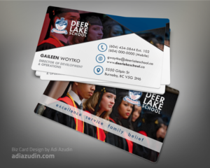 Business Card Design by adiazudin for Deer Lake School | Design #12399488