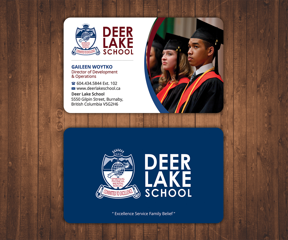 Business Card Design by Stylez Designz for Deer Lake School | Design #12424884