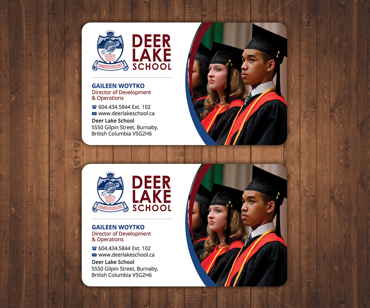 Business Card Design by Stylez Designz for Deer Lake School | Design #12424885