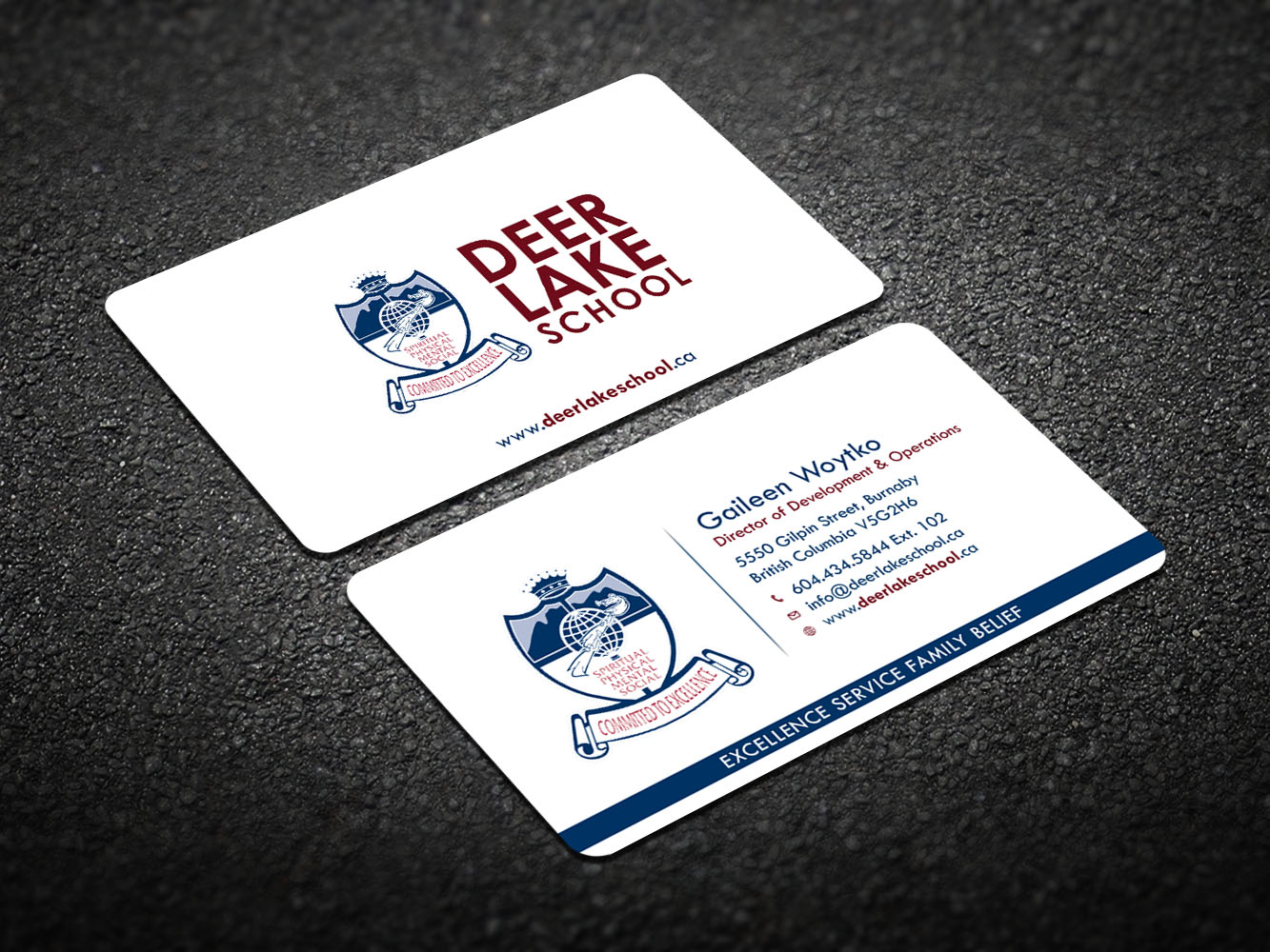 Business Card Design by Verified artistry (Design garden) for Deer Lake School | Design #12398180