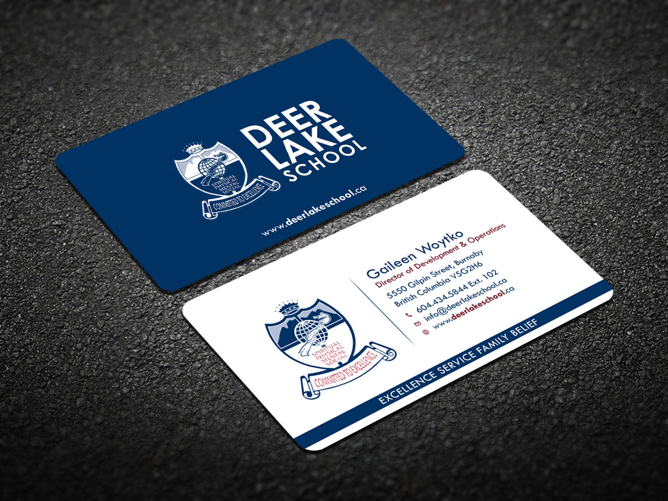Business Card Design by Verified artistry (Design garden) for Deer Lake School | Design #12398184