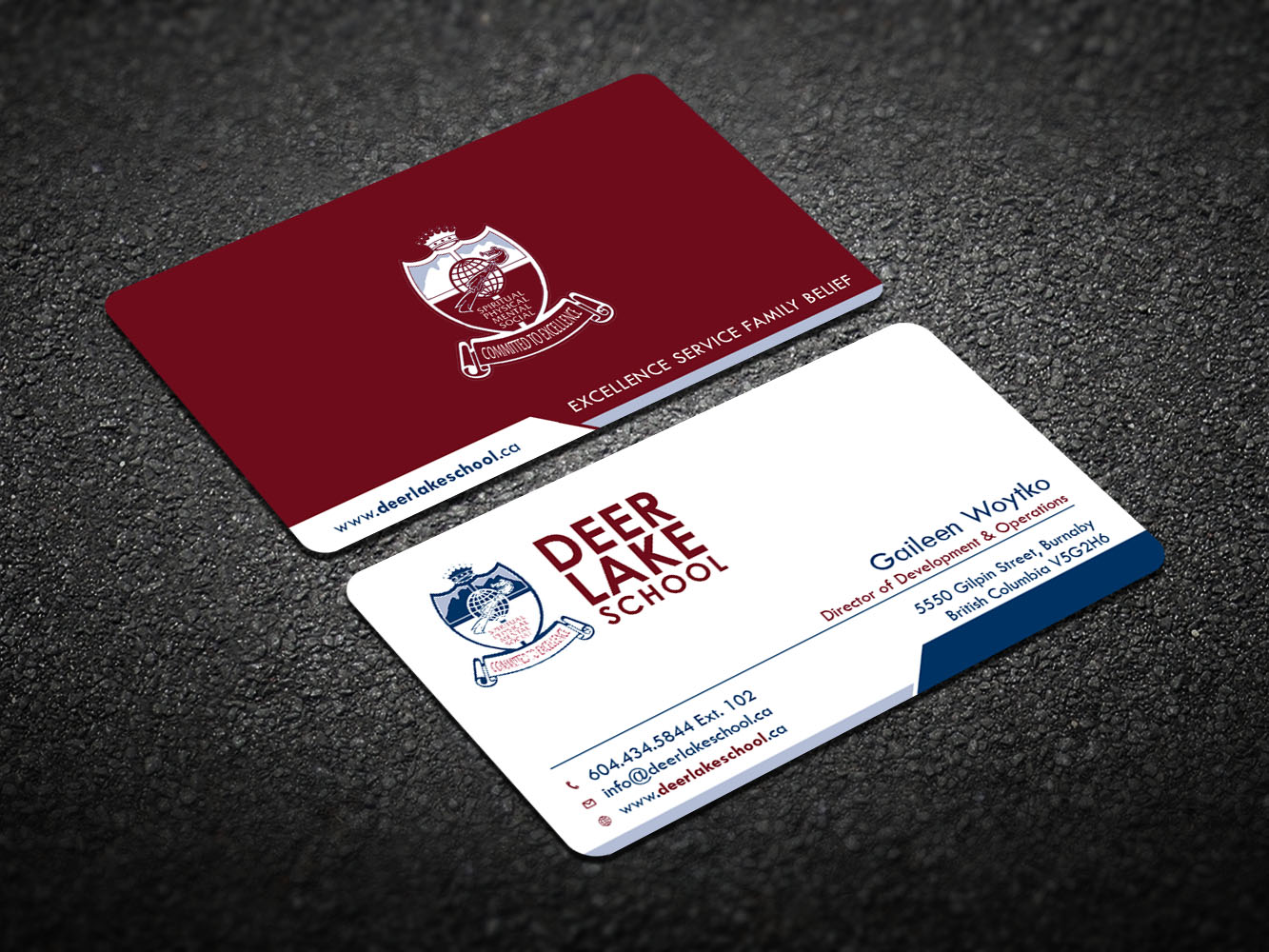 Business Card Design by Verified artistry (Design garden) for Deer Lake School | Design #12398192