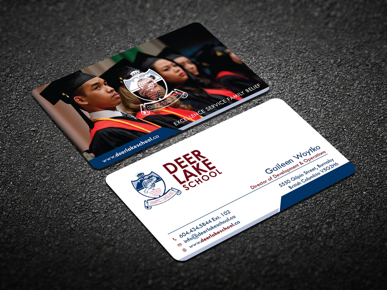 Diseño de Tarjeta de Presentación por Verified artistry (Design garden) para Deer Lake School | Diseño #12398194