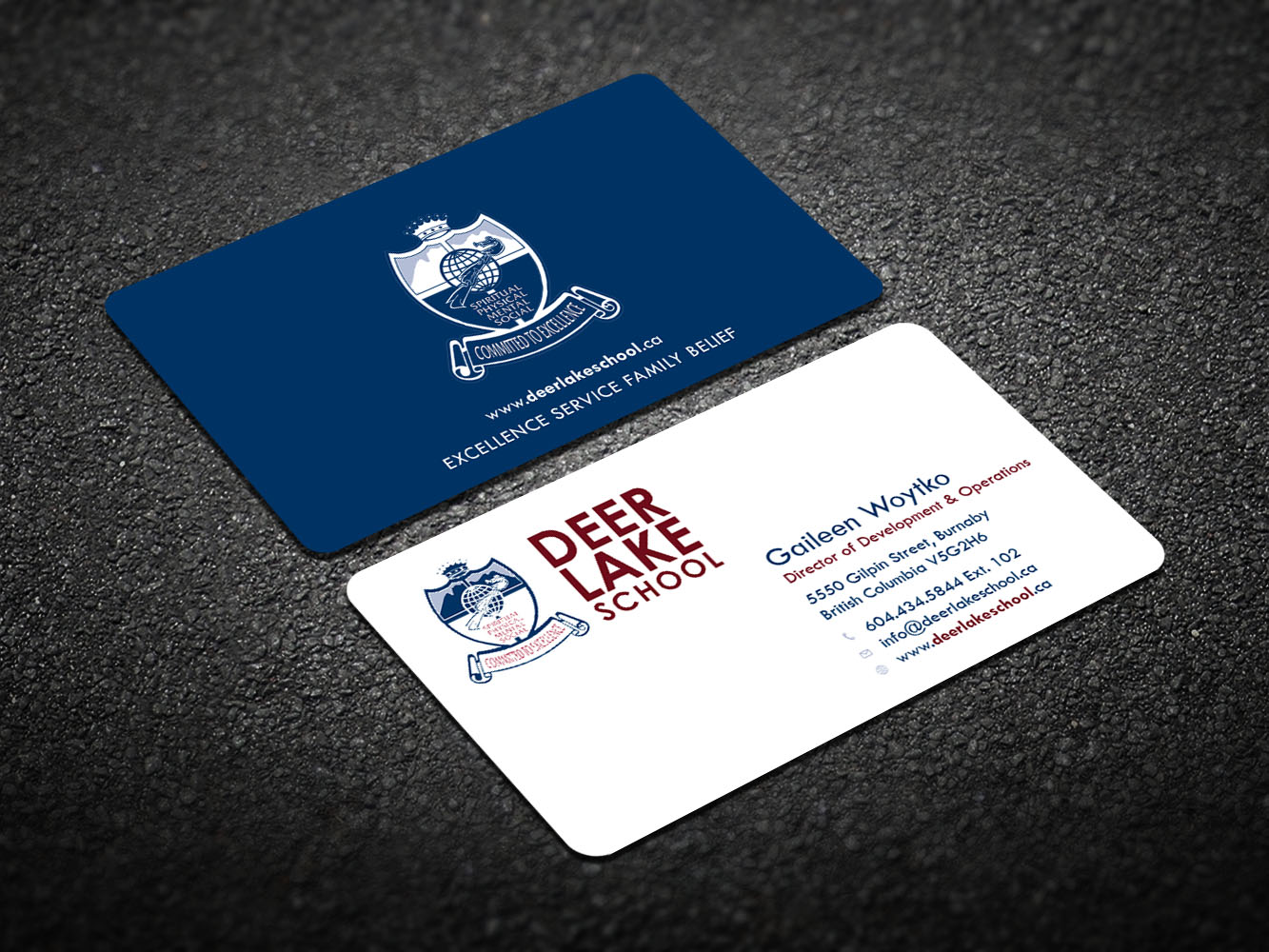 Business Card Design by Verified artistry (Design garden) for Deer Lake School | Design #12398200