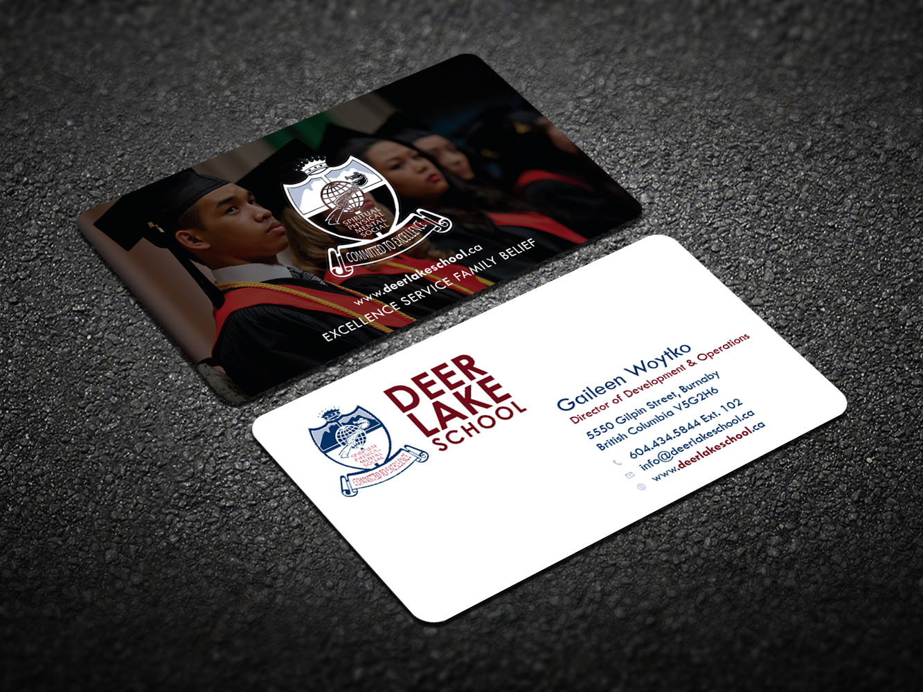 Diseño de Tarjeta de Presentación por Verified artistry (Design garden) para Deer Lake School | Diseño #12398202