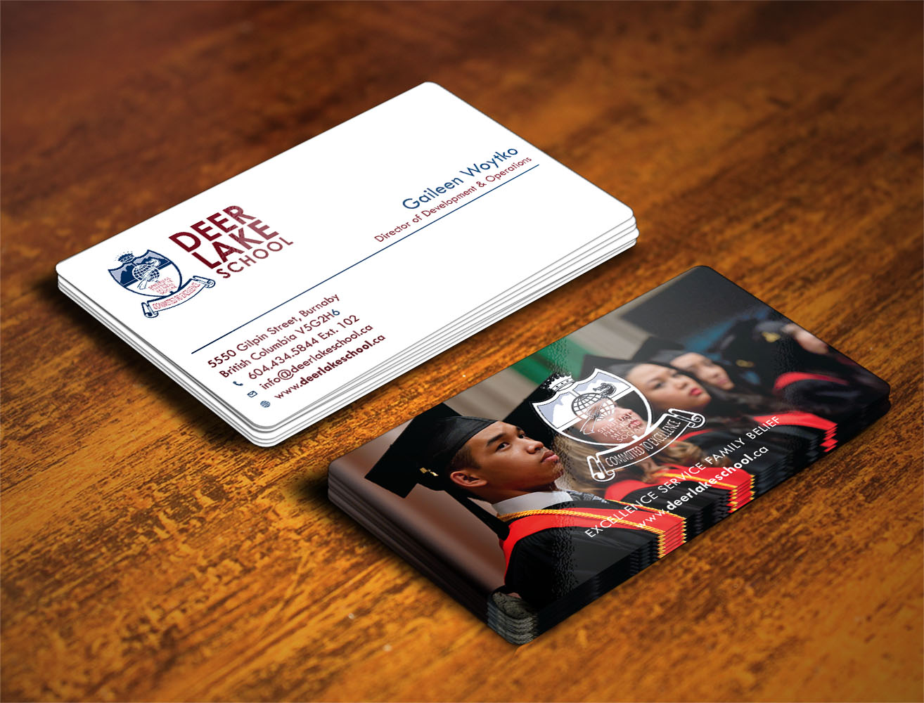 Diseño de Tarjeta de Presentación por Verified artistry (Design garden) para Deer Lake School | Diseño #12398241