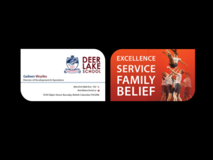 Design de Carte de Visite par Creations Box 2015 pour Deer Lake School | Design : #12385670