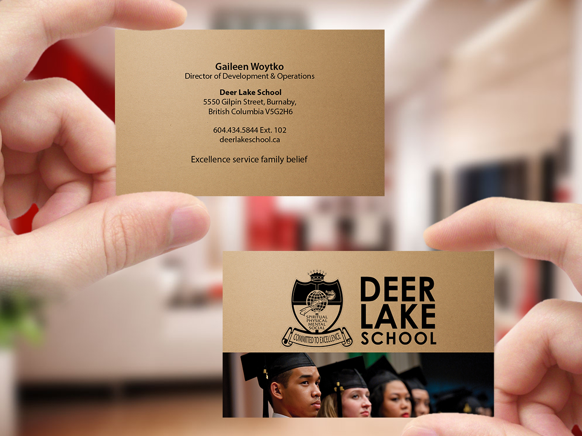 Business Card Design by Creations Box 2015 for Deer Lake School | Design #12385683