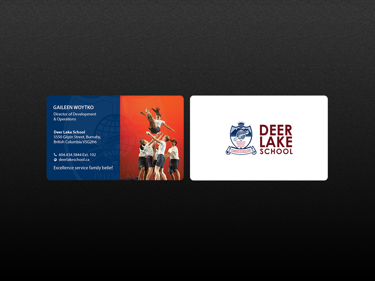 Business Card Design by Creations Box 2015 for Deer Lake School | Design #12385684
