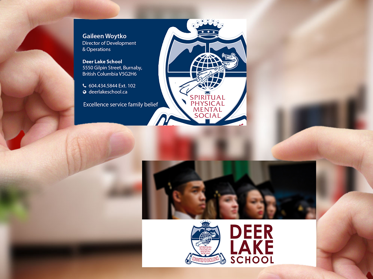 Business Card Design by Creations Box 2015 for Deer Lake School | Design #12385687