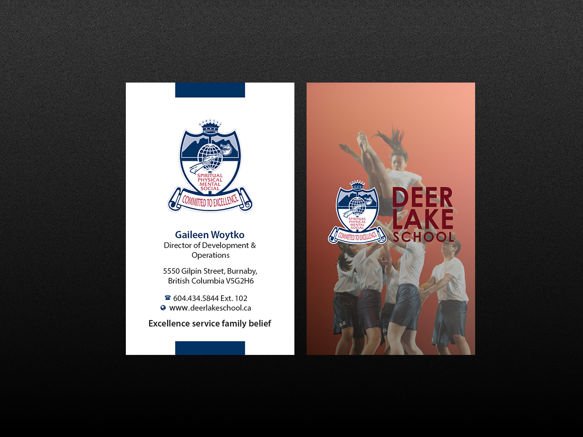Business Card Design by Creations Box 2015 for Deer Lake School | Design #12385707
