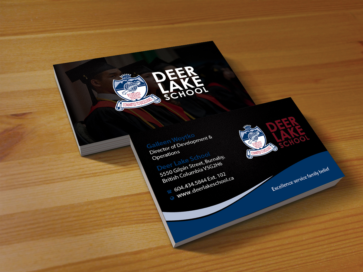 Business Card Design by Creations Box 2015 for Deer Lake School | Design #12385708