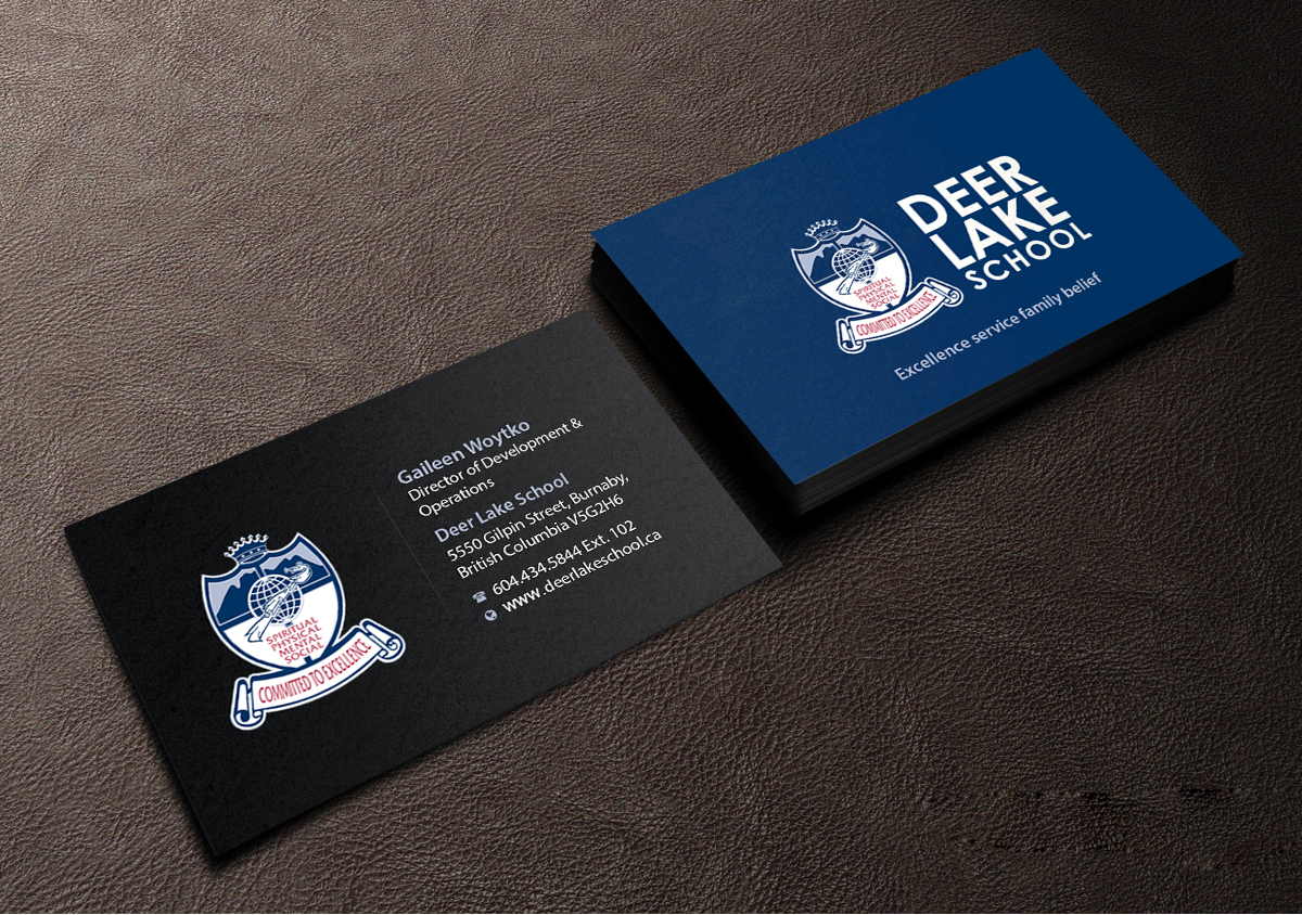Design de Carte de Visite par Creations Box 2015 pour Deer Lake School | Design #12385711