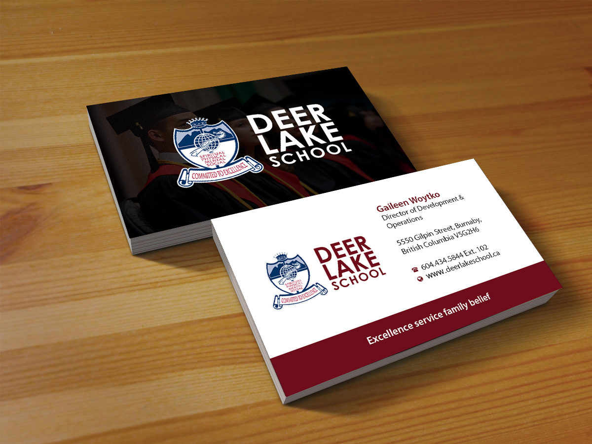 Design de Carte de Visite par Creations Box 2015 pour Deer Lake School | Design #12385713