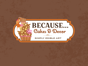 Logo Design by Grace A for BECAUSE... Cakes & Decor | Design #12489731