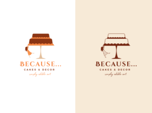 Logo-Design von wonderland für BECAUSE... Cakes & Decor | Design: #12408051
