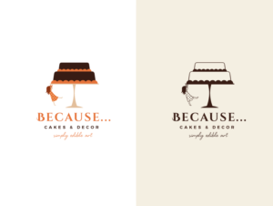 BECAUSE... Cakes & Decor simply edible art | Logo Design by wonderland