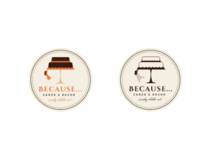 Logo Design by wonderland for BECAUSE... Cakes & Decor | Design: #12419122